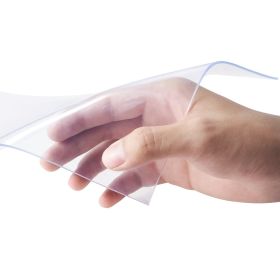 VEVOR Strip Curtain, 164' Length x 8" Width x 0.08" Thickness, Clear PVC Smooth Curtain Strip Door Bulk Roll