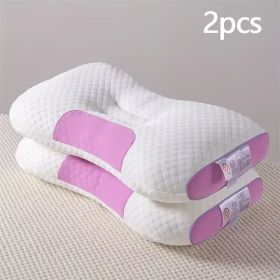 YBZ 3D Knitted Cotton Massage Pillow 2pack (Option: Pink)