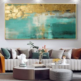 Handmade Oil Painting Large Original Gold Oil Painting on Canvas Abstract Gold Art Painting Bedroom Wall Decor Modern Textured Wall Art Decorativ (style: 01, size: 40x80cm)