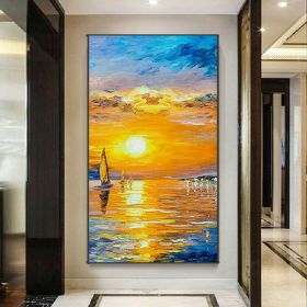 Handmade Oil Painting Modern Oil Painting On Canvas Abstract Oil Painting Hand Painted Large Wall Art For Living Room Hallway Bedroom Luxurious D (style: 01, size: 150X220cm)